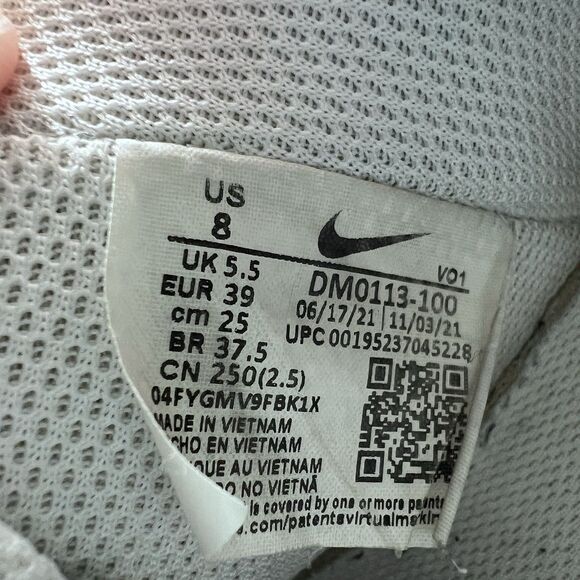 Nike Court Vision Alta Triple White Platform Sneakers DM0113-100 Women's Size 8 - Picture 8 of 8